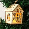 Christmas Decoration Hanging Glowing Mini Cabin Night Light