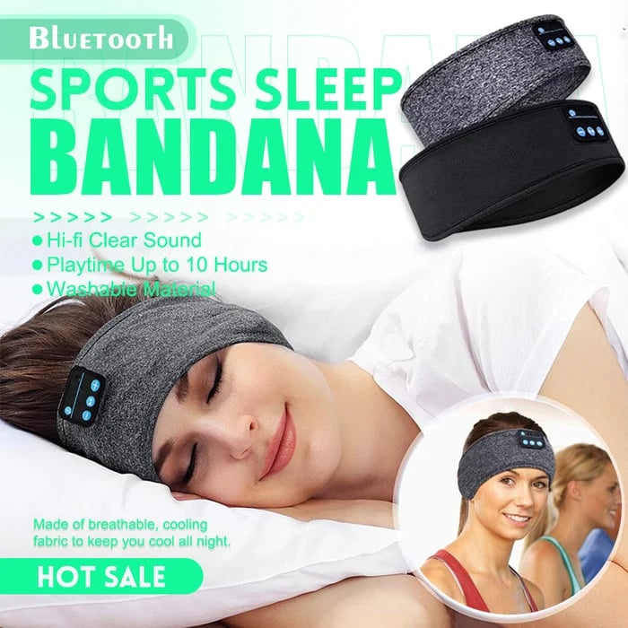 🔥Last day 70% OFF - Bluetooth Sports Sleep Bandana, Buy 2 Free Shipping