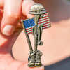 Fallen Soldier USA Memorial Pin