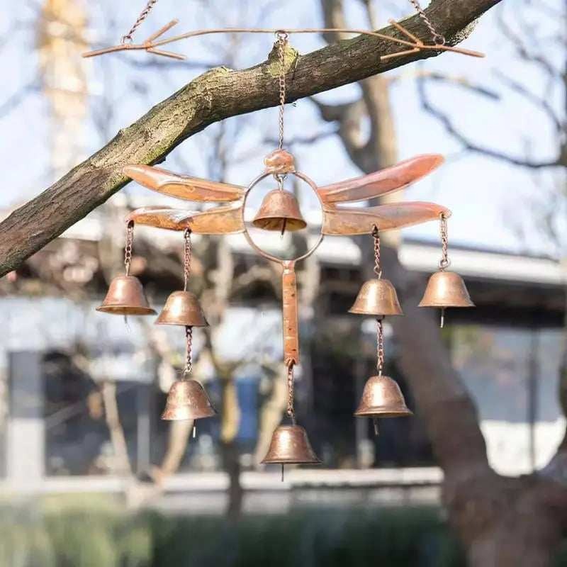 100% Handmade Dragonfly With Bells Wind Chime(𝐒𝐭𝐞𝐯𝐞 𝐑𝐨𝐞𝐬 𝐇𝐚𝐧𝐝𝐦𝐚𝐝𝐞®) - Buy 2 Free Shipping