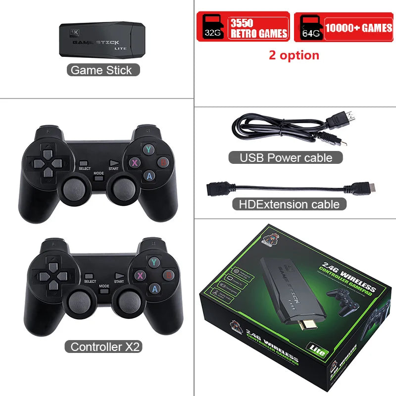 🔥Last Day 50% OFF🎉 Retro Gaming Stick + 2 Wireless Gamepads