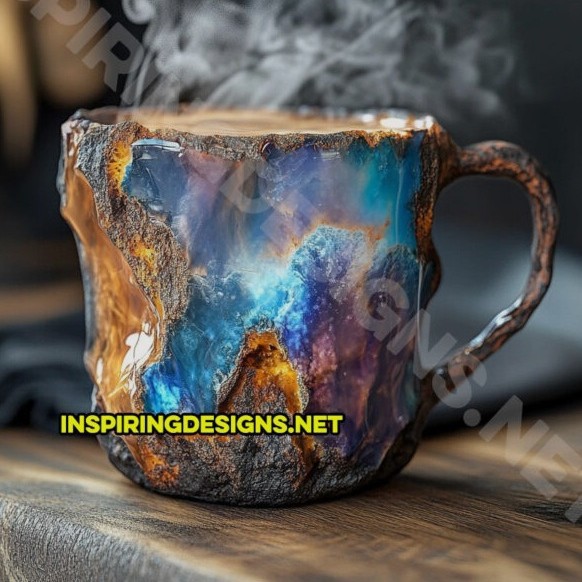 Handmade Mineral  Coffee Cup