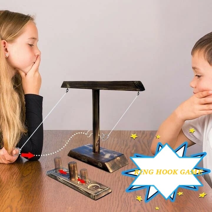 (🔥Black Friday & Cyber Monday Deals - 49% OFF🔥) Wooden Ring Hook Tossing Games, Buy 2 Get Extra 10% OFF & Free Shipping