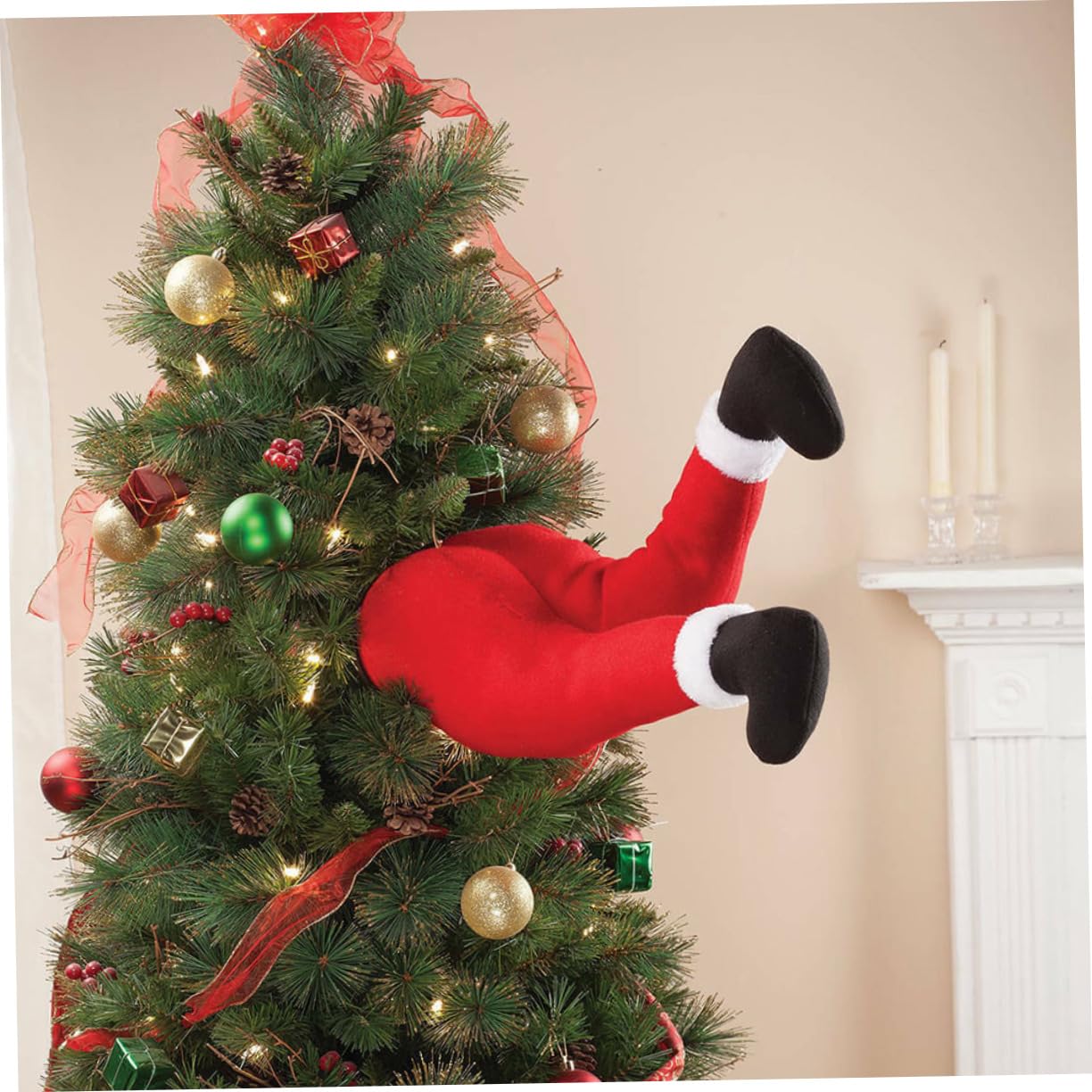 (🎄Christmas Hot Sale - 49% OFF) 🎅Santa Legs Christmas Decoration, BUY 2 FREE SHIPPING