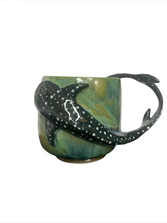 Whale Shark Ocean Mug – Handcrafted Ceramic Art Cup