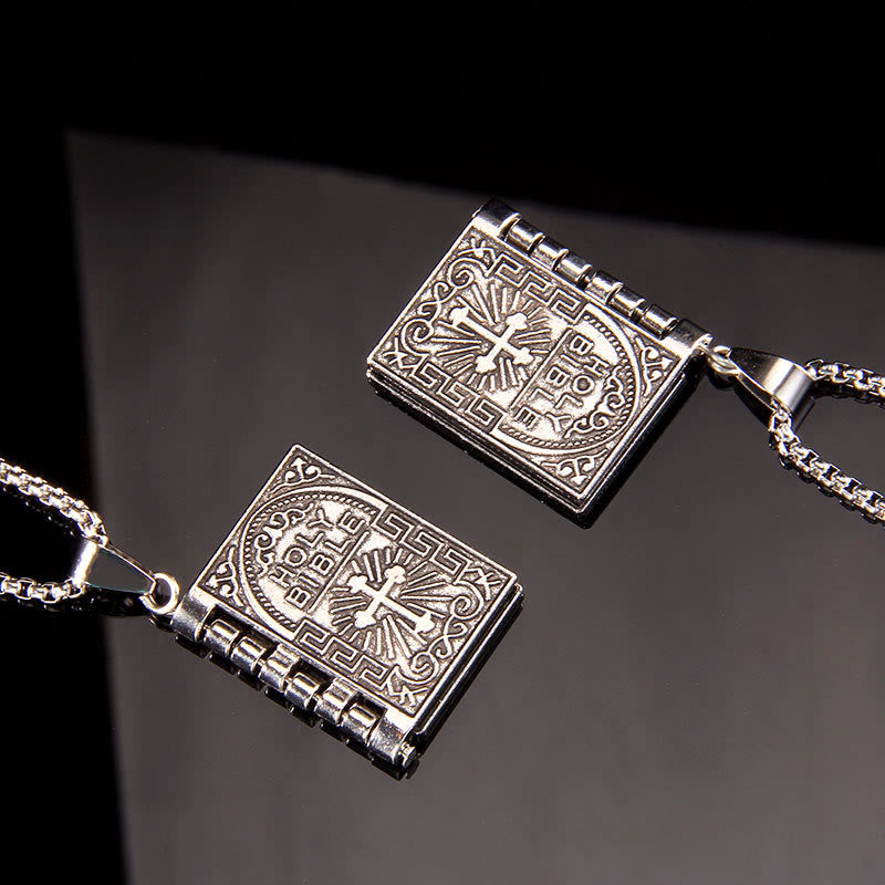 ✝️100% Handmade Cross Holy Bible Pendant Necklace(𝐉𝐚𝐜𝐤 𝐌𝐢𝐥𝐥𝐞𝐫 𝐇𝐚𝐧𝐝𝐦𝐚𝐝𝐞®)