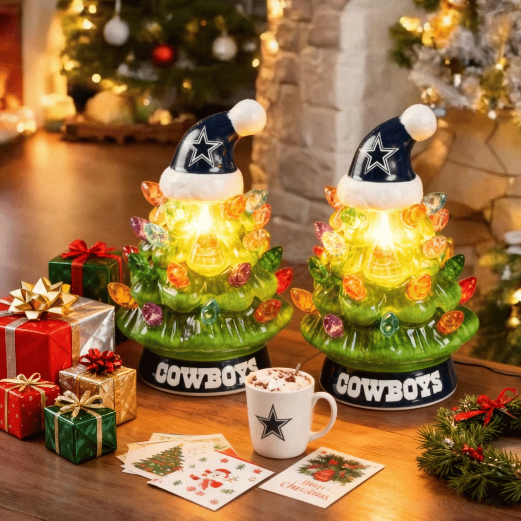 🎁TikTok Last Day Sale - 70% OFF🔥Holiday Huddle Light Tree Festive LED Holiday Décor for Home & Sports Fans