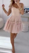 Women's Strappy Tube Top Puffy Dress