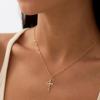 🎁 Today Only 49% Off - Crown Cross Necklace，Water and Sweat Resistant, Color-Resistant