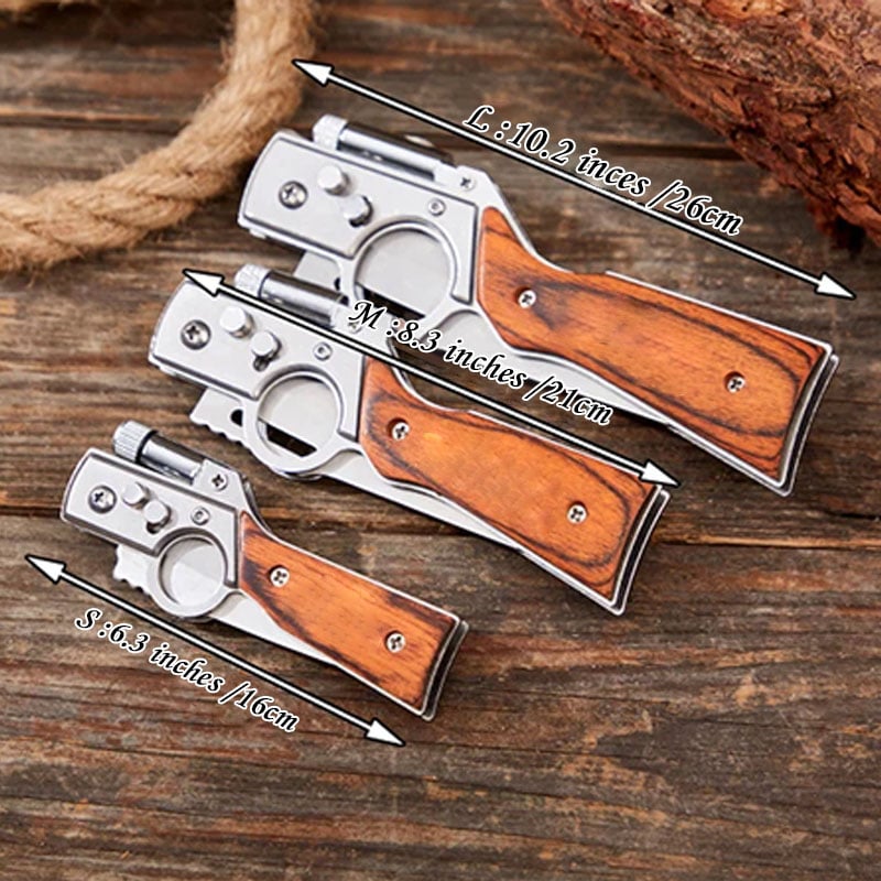 Handcrafted Pocket Shape AK47 Knife With Led