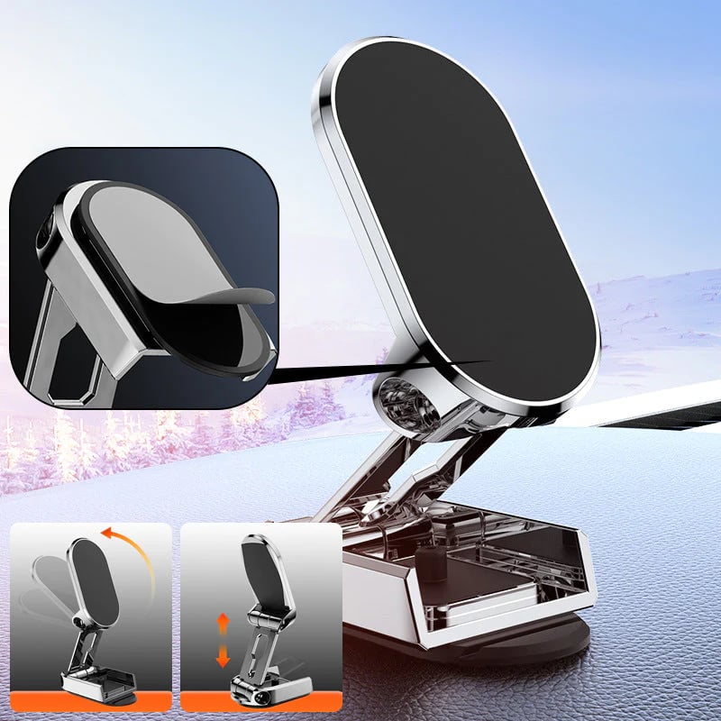 🔥zeitlich begrenzt 50 % Rabatt🔥 Klappbarer Autotelefonhalter aus Metall