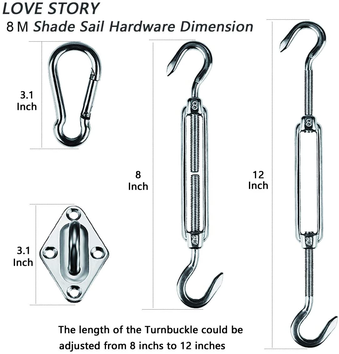 Shade sail Hardware Kit