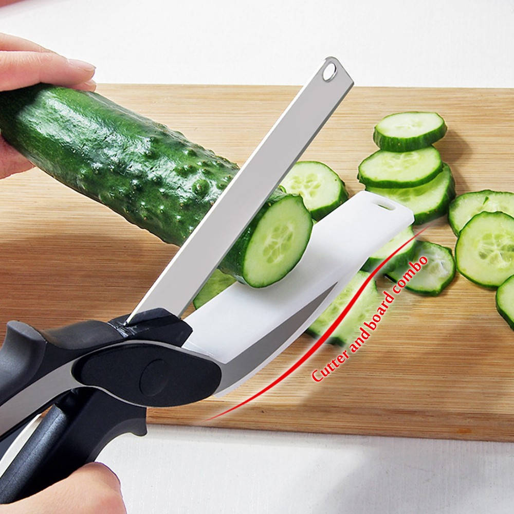 🌈Special Offer-2 in 1 Cutting Board With Knife Scissor(Buy 2 Free Shipping)