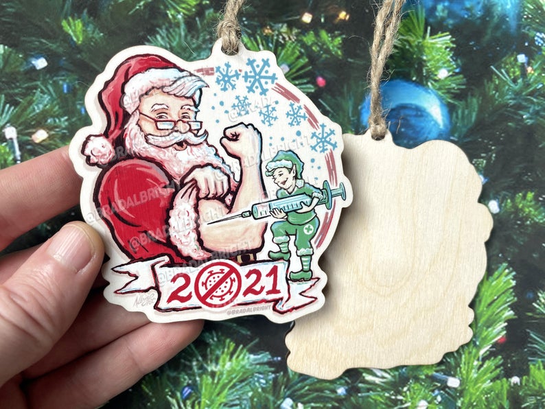 (🎅Early XMAS Sale🎅- 50% OFF) Santa 2021 Ornament- BUY 4 FREE SHIPPING