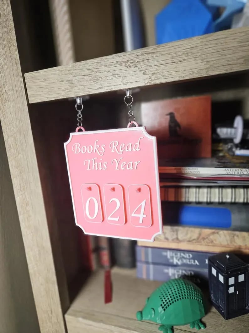 ⏰LAST DAY SALE 50% OFF💥Hanging Bookshelf Counter Bookish Decor Books Read This Year Counter