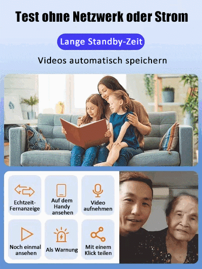 🔥Letzter Tag 49% Rabatt📹Mini 5G WLAN Kamera HD (Interne Batterie)