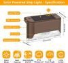LED Solar Lamp Path Staircase Outdoor Waterproof Wall Light