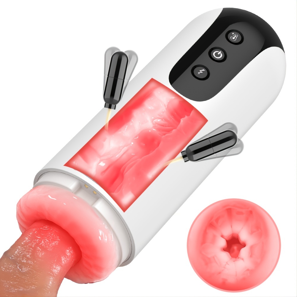 SHEMESIX - Male Masturbation Cup - Fully Automatic Retractable Rotary Penis Delay Exerciser