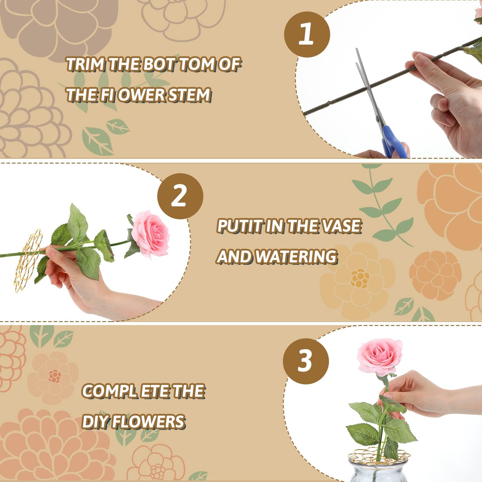 🎁TikTok Last Day Sale - 70% OFF🎉🌸Stainless Steel Floral Grid Organizer♻️