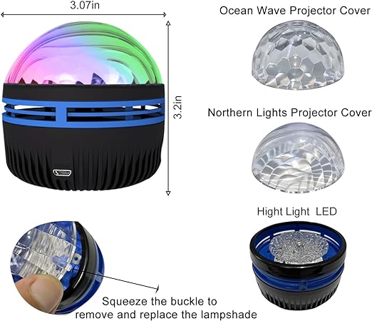 🔥Early Valentine's Day 50% OFF- Northern Galaxy Light Projector with 7 Light Effects (Buy 2 Free Shipping)