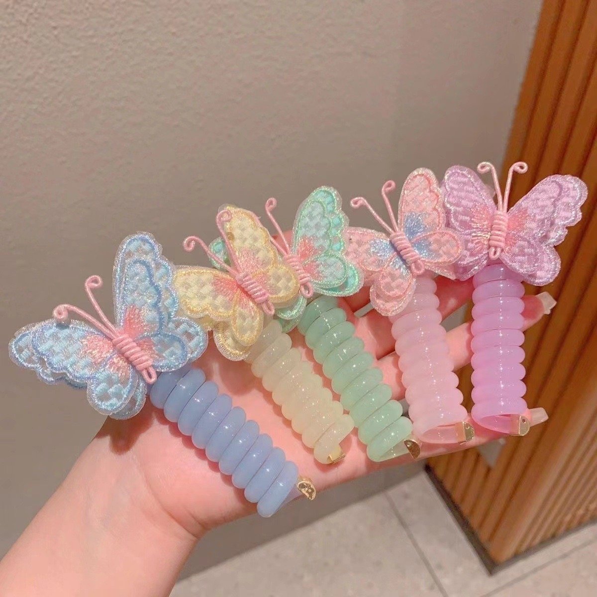 ⏰LAST DAY SALE 50% OFF🎀Butterfly Telephone Wire Hair Bands