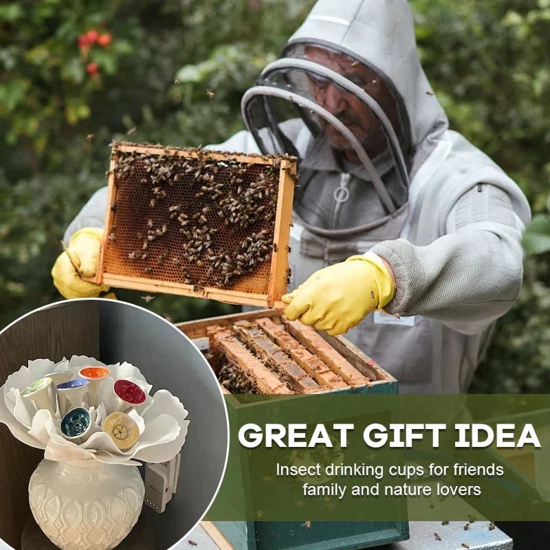 (🔥Last Day Promotion 50% OFF)Bee Insect Drinking Cup 5-pack