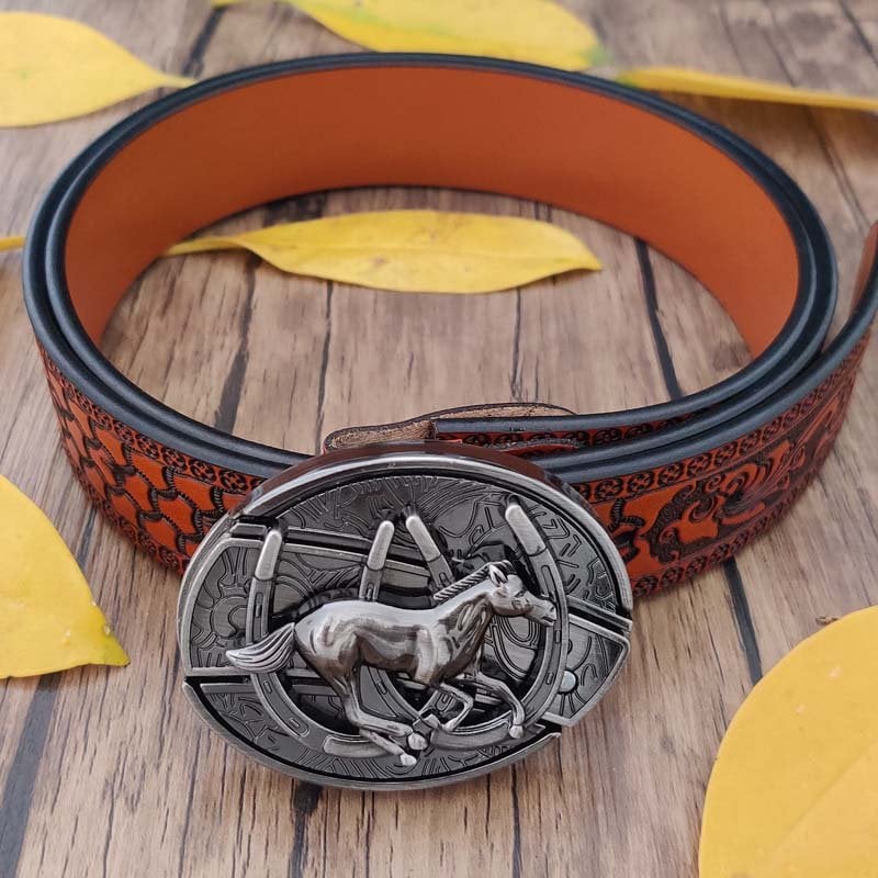 🎅Last Day Sale 50% OFF🌲Fashion Punk Genuine Leather Belt With Knife