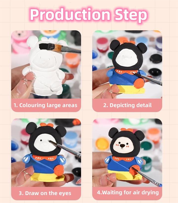 (🌲CHRISTMAS HOT SALE - 50% OFF) 🎁DIY Plaster Doll Painting Kit, BUY 2 FREE SHIPPING