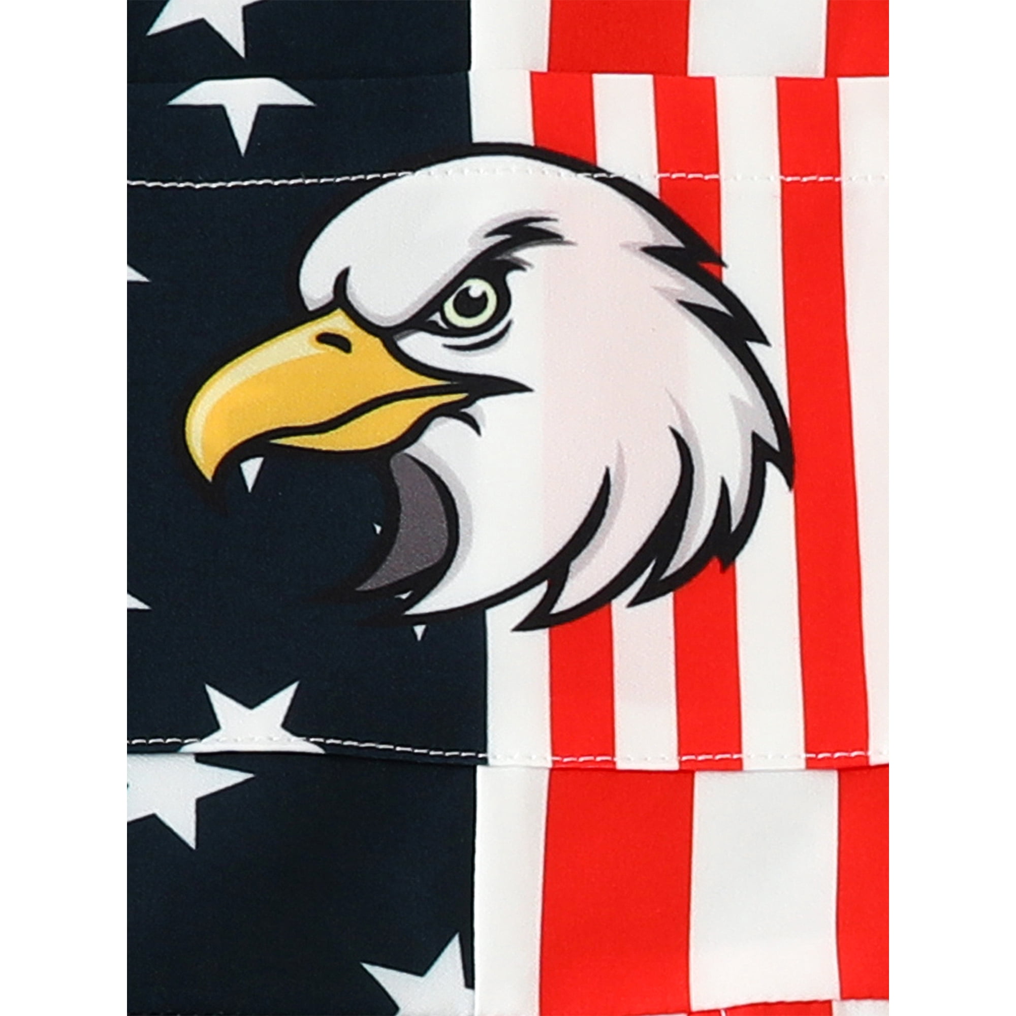 Children's Patriotic Eagle & Flag Print Romper