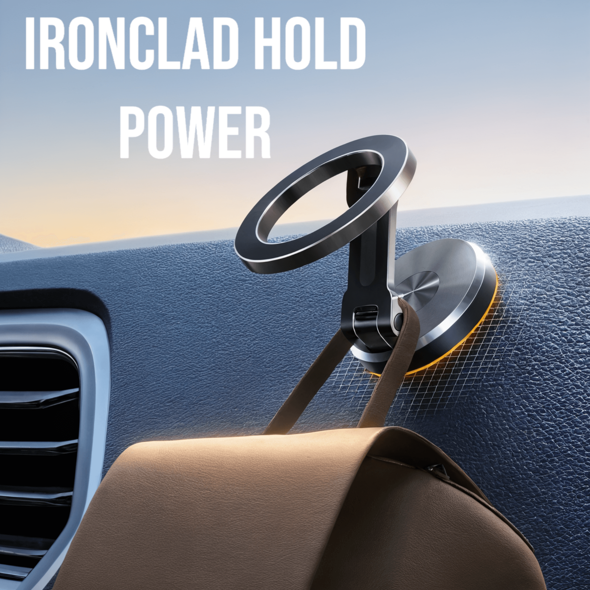 💥 360° Rotating Full Metal Magnetic Car Phone Holder 💥