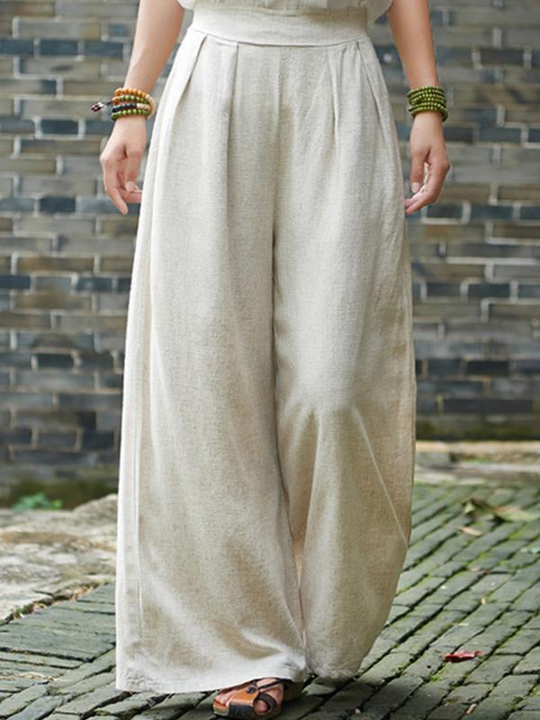 Metallic Emotion Wide Leg Pants