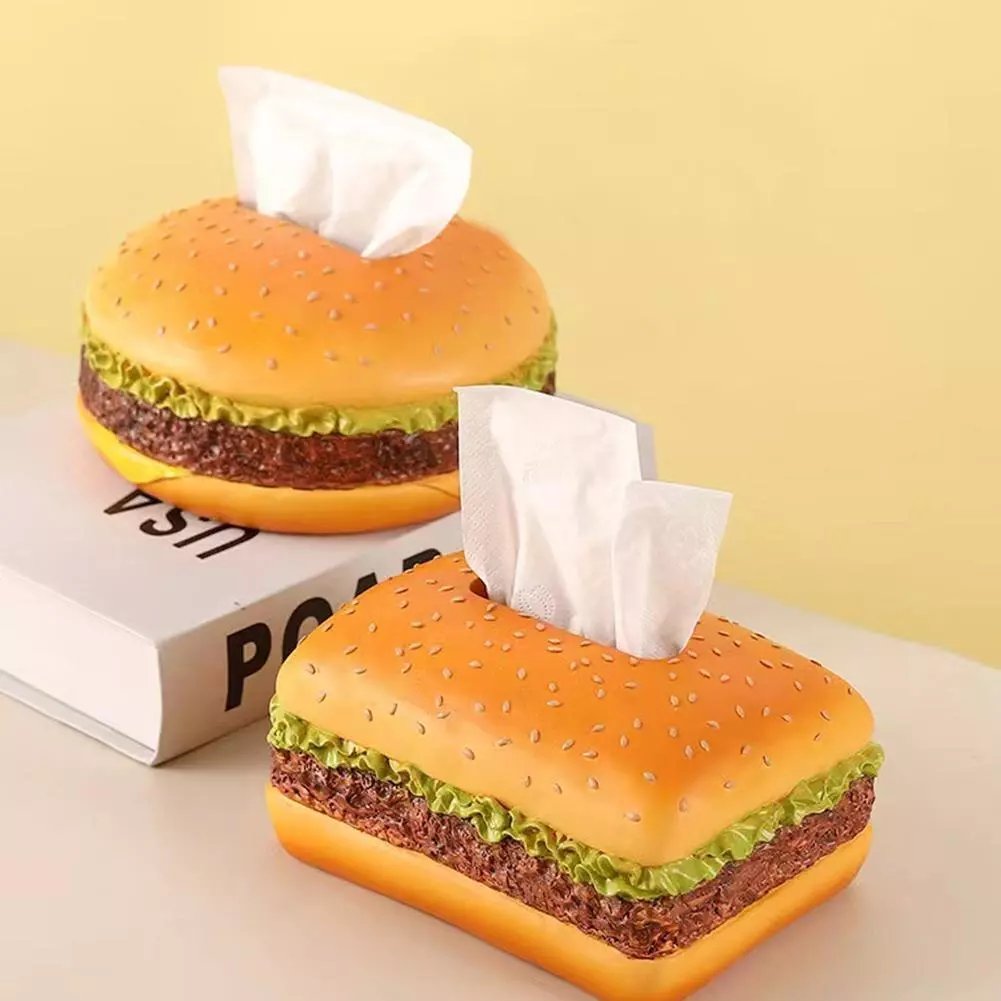 🔥Last Day Promotion - 60% OFF🎁🍔Funny Hamburger Magnetic Tissue Box📦