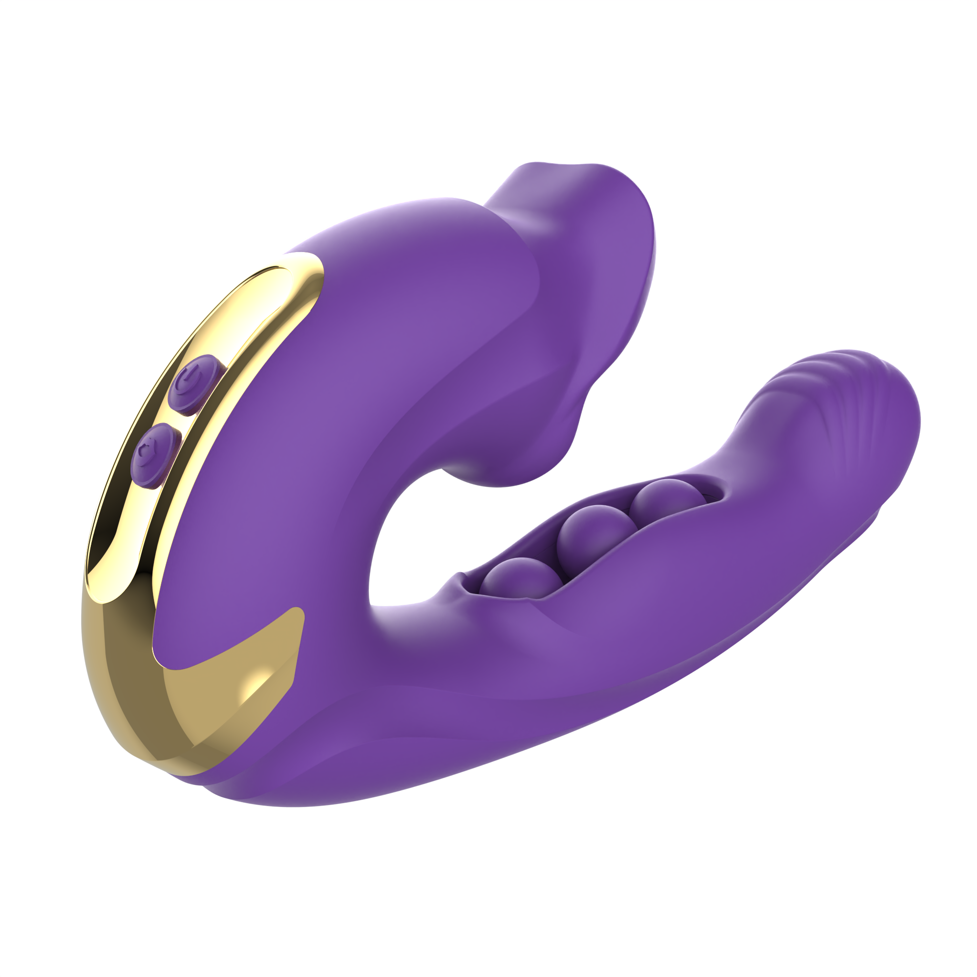 Rose Muncher Clitoris Biting Rolling Ball G Spot Vibrator