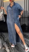 Women's Lapel Tencel Comfortable and Fashionable Dress