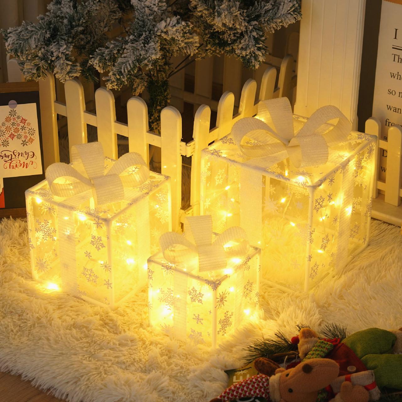 🔥Last Day Promotion 48% OFF-🎁-Christmas Gift Boxes LED Lights