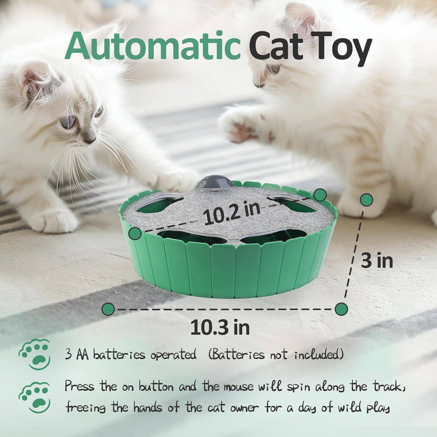 Cat Toy with Running Mouse