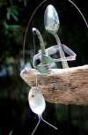 🐟Handmade Fishing Man Spoon Fish Sculpture Wind Chime