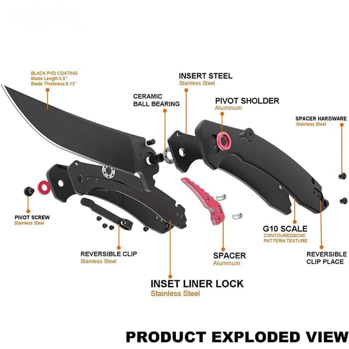 🔥Limited Time Discount 💥 Upgrade Blue Moon G10 Folding Knife