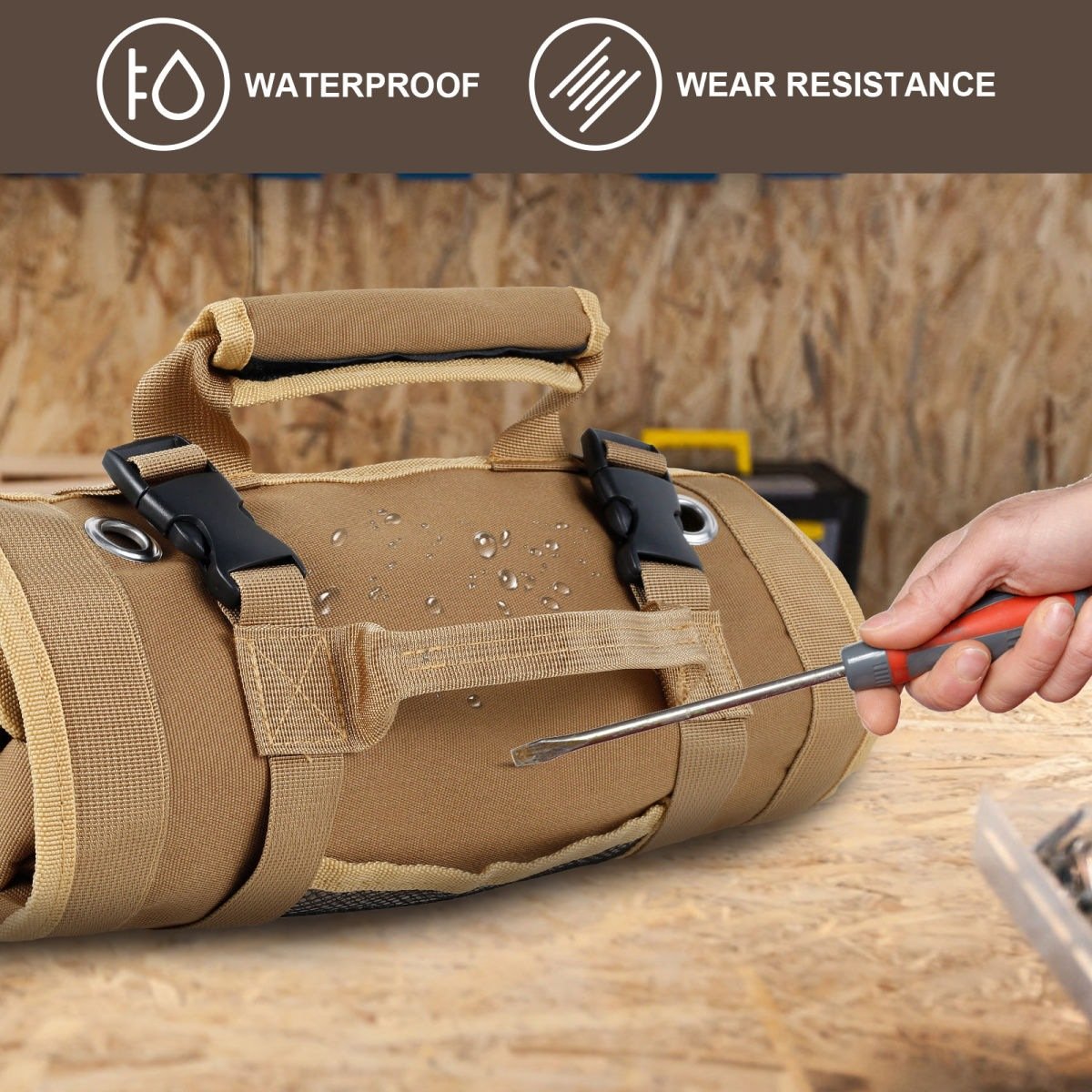 ⏰LAST DAY SALE 50% OFF💥Portable Foldable Tool Storage Bag, Roll Up Tool Bag