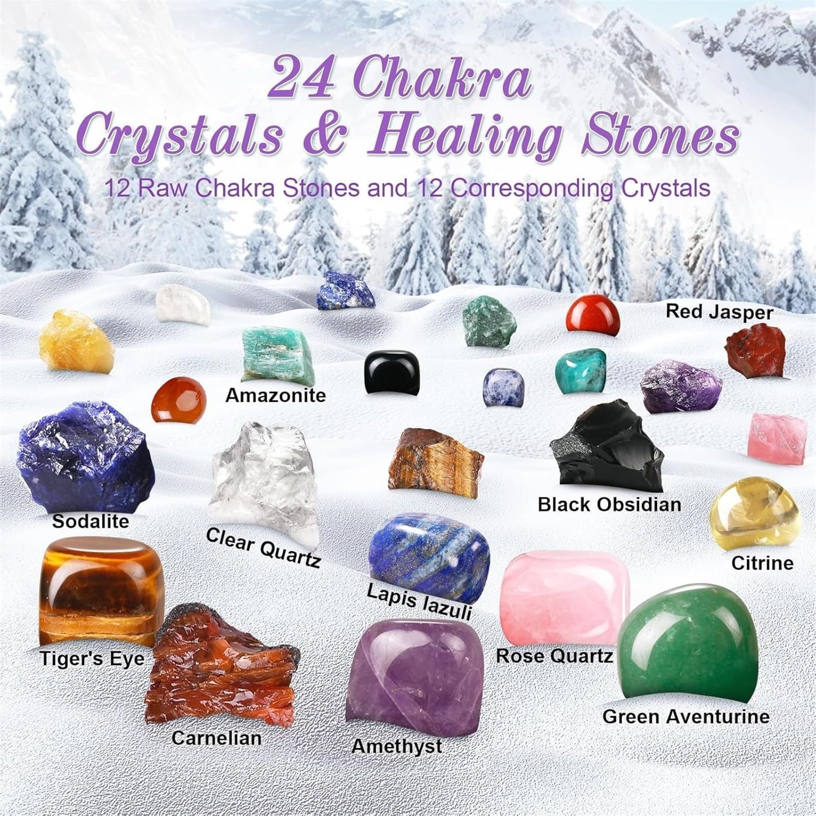 🔥Hot Sale 49% Off -24 Days of Crystal Magic Advent Calendar