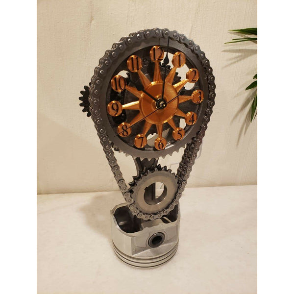 🔥Handmade Motorized Rotating Chain Clock-Free Shipping Only Today