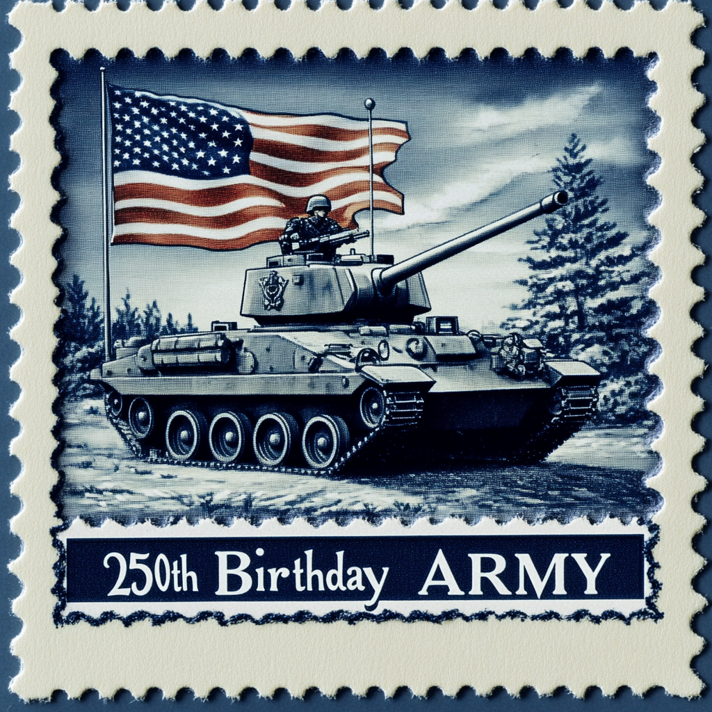 U.S. Army 250th Birthday Commemorative Stamp Set