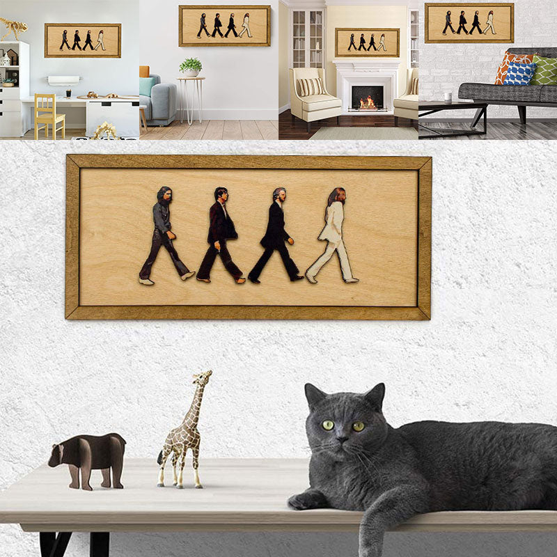 🔥Last Day 60% OFF - The Beatles Framed Abbey Road Portrait