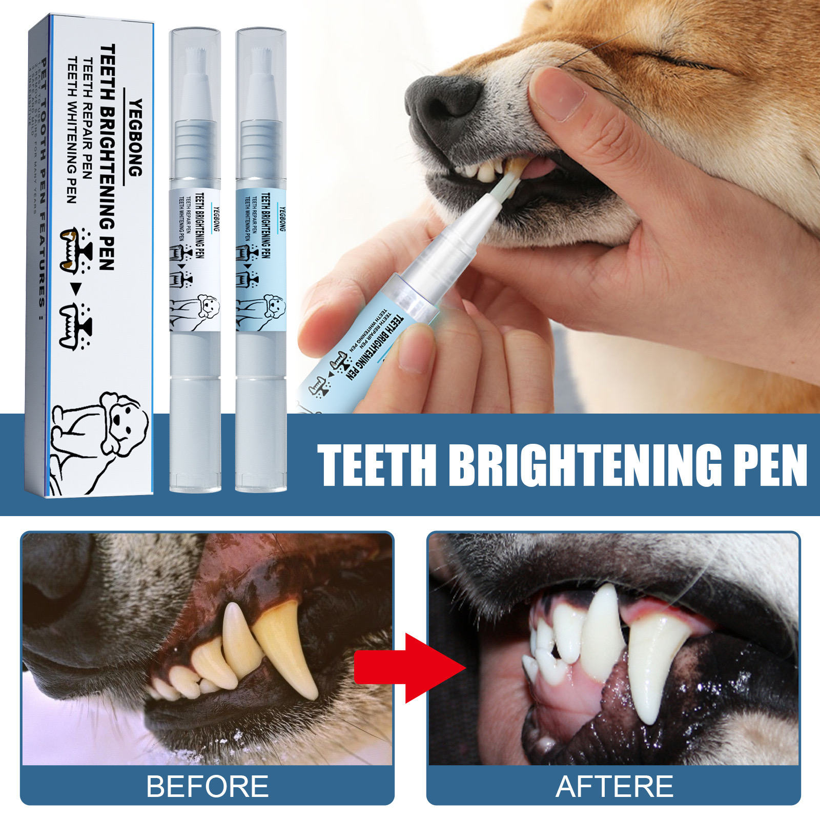 (🔥TikTok Summer SALE)- Pet Toothbrush Pen🦷✨