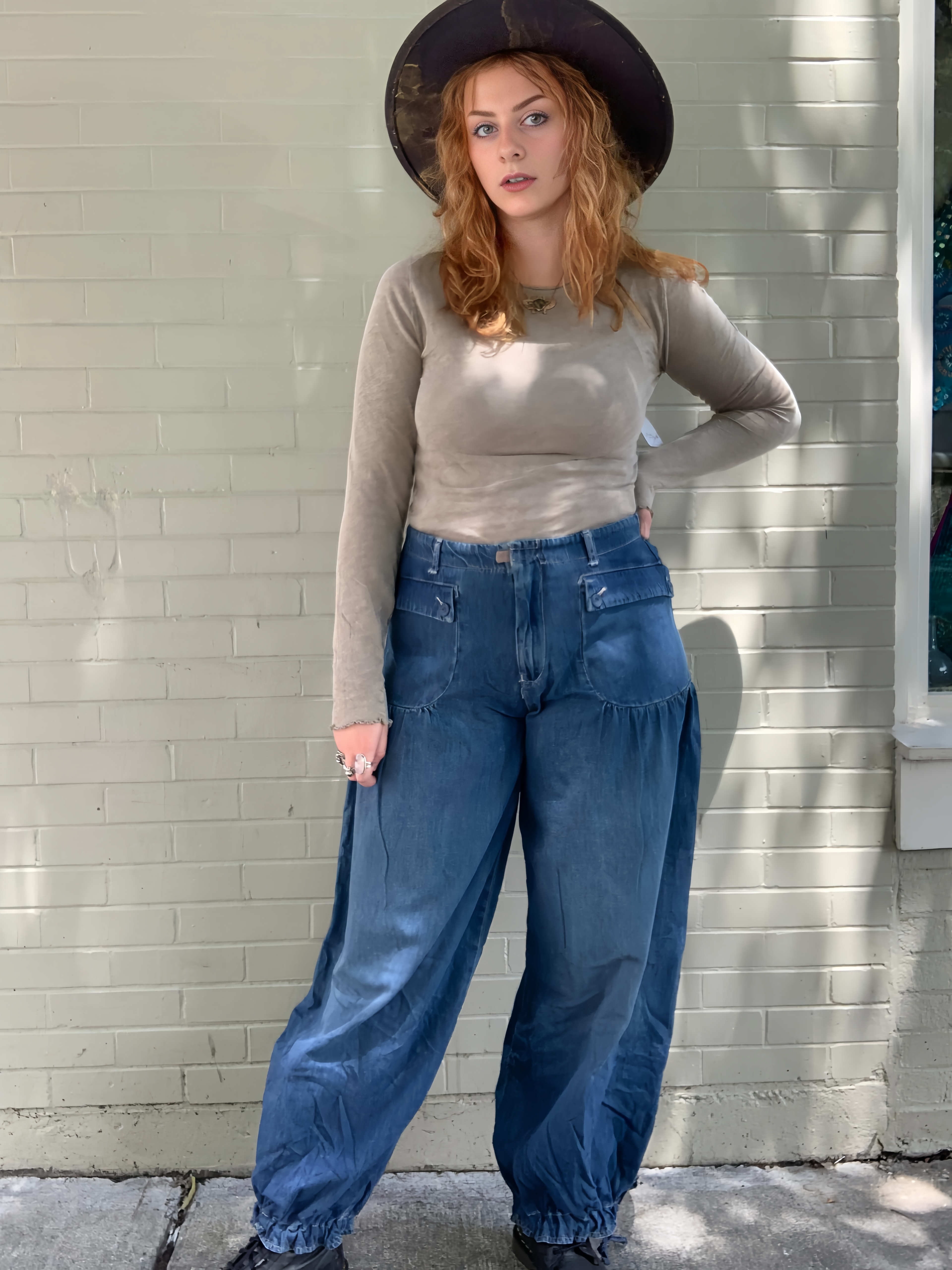 🔥LAST DAY 50% OFF🔥2025 New In Lotus Tube Jeans(BUY 2 FREE SHIPPING)