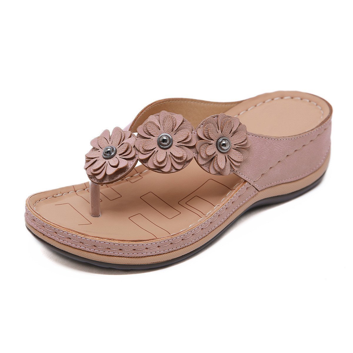 🔥Last Day 49% OFF🔥Women's Lightweight Flowers Clip Toe Sandals(Buy 2 Free Shipping)