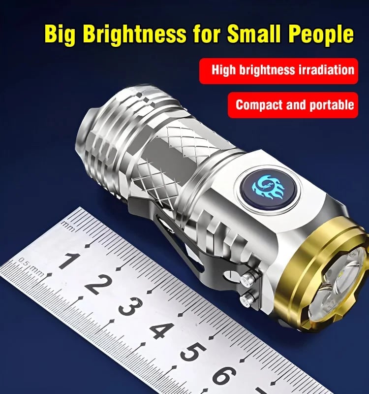 🔥Neujahr Hot Sale🔥Mini Flash Super Power Flashlight
