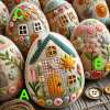 🥚🎁Patchwork Felt Egg House DIY Kit