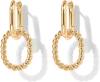 PAVOI 14K Gold Convertible Link Earrings for Women | Paperclip Link Chain Earrings | Drop Dangle Earrings