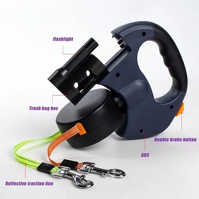 🔥Last Day Promotion 70% OFF🔥Tangle-Free Dual Dog Leash with 360° Swivel Head
